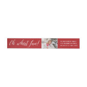 Wat een plezier! Script Holiday Photo Return-adres (Individueel)