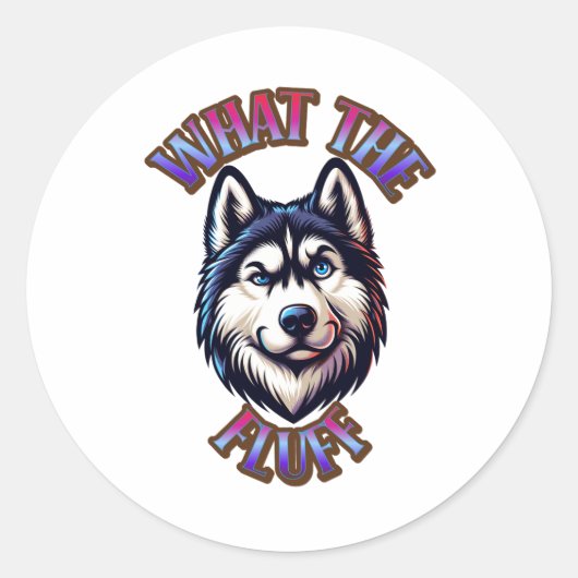 Wat Een Pluis Afdruk Magneet Ronde Sticker (Voorkant)