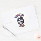 Wat Een Pluis Afdruk Magneet Ronde Sticker (Envelop)