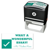 "WAT EEN PRACHTIG ESSAY!" Educator Rubber Stamp Zelfinktende Stempel (In situ)