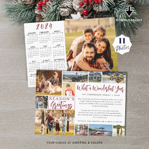 Wat een prachtig jaar 2023 11 Foto 2024 Kalender Feestdagenkaart