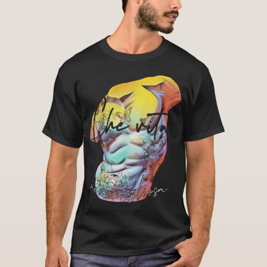 Wat een prachtig leven t-shirt (Voorkant)