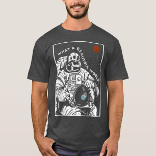 Wat een prachtig World Mars Space Science Skeleton T-shirt