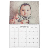 Wat een prachtige levensmoderne 12-fotocollage kalender (Feb 2027)