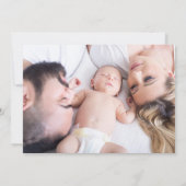 Wat een prachtige tijd fotocollage nieuwe baby bedankkaart (Achterkant)