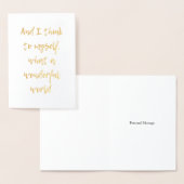 Wat een prachtige wereld folie kaarten (Display)