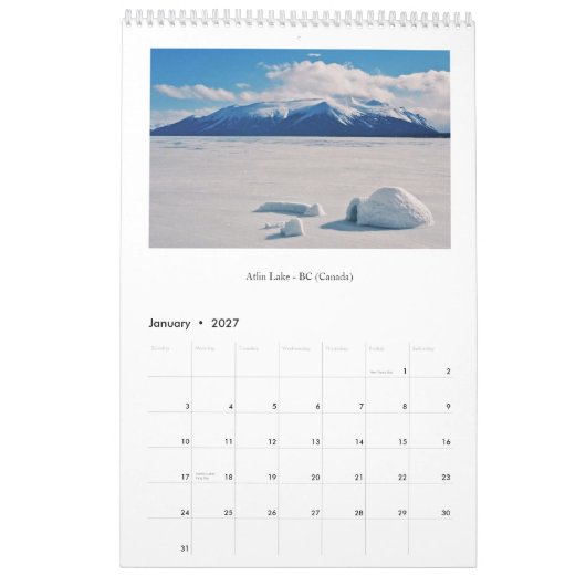 " Wat een prachtige wereld ... " Kalender (Jan 2027)