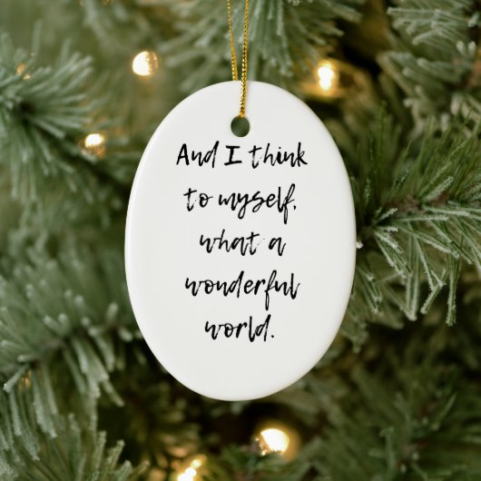 Wat een prachtige wereld keramisch ornament (Boom)