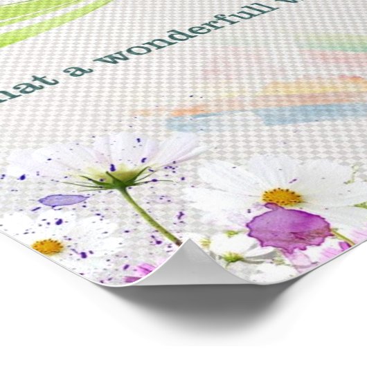 Wat een prachtige wereld poster (Hoek)