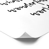 Wat een prachtige wereld poster (Hoek)