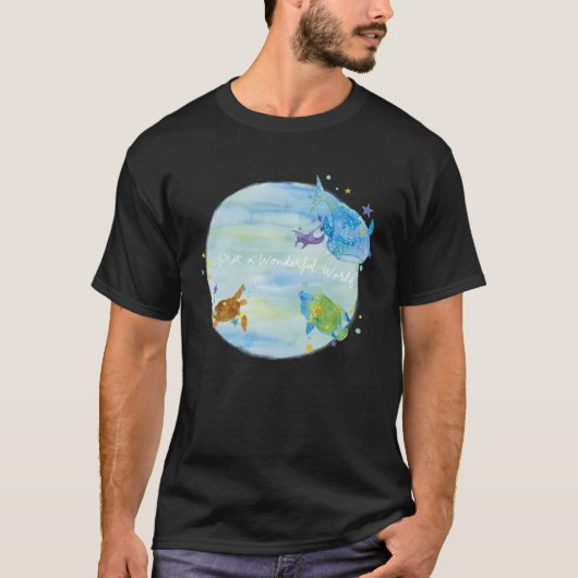 Wat een prachtige wereld t-shirt (Voorkant)
