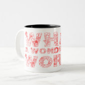 Wat een prachtige wereld tweekleurige koffiemok (Voorkant links)