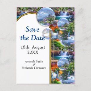 Wat een prachtige wereld waar ik in leef aankondigingskaart