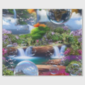 Wat een prachtige wereld waar ik in leef cadeaupapier (Vlak)