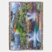 Wat een prachtige wereld waar ik in leef deken (Voorkant Verticaal)