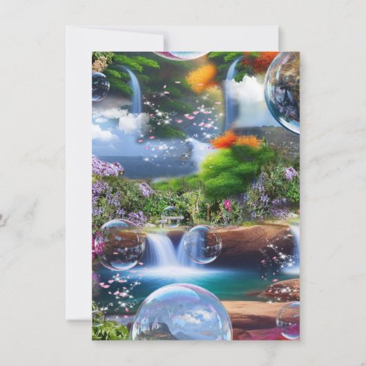 Wat een prachtige wereld waar ik in leef kaart (Achterkant)