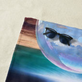 Wat een prachtige wereld waar ik in leef strandlaken (In situ)