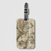 Wat een prachtige wereld!  Wereldkaart Bagagelabel (Voorkant (verticaal))