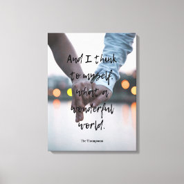 Wat een prachtige Wereldfoto Canvas Afdruk