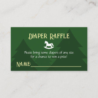 Wat een pret, een kleintje! Luierraffle Informatiekaartje