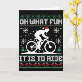 Wat een pret om mountainbike te rijden Biker Chri Kaart (Gele Bloem)
