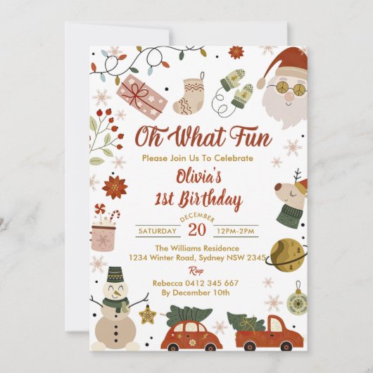 Wat een pret Sinterklaas Kerst Verjaardagsfeestje Kaart (Voorkant)