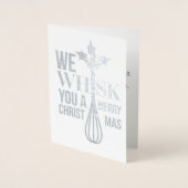 Wat een prettige kerst folie kaarten (Voorkant)