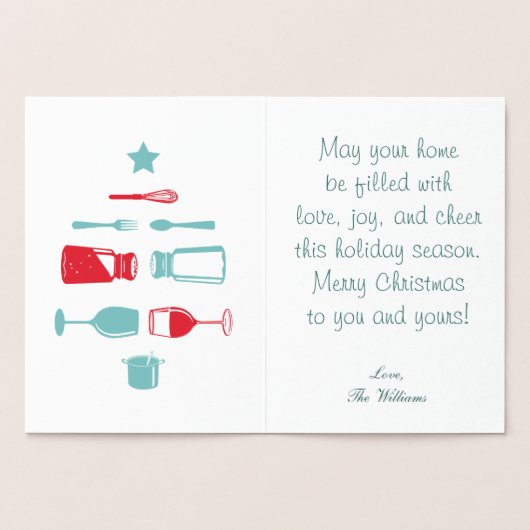 Wat een prettige kerst folie kaarten (Binnen)