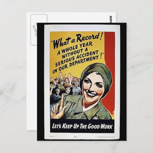 Wat een record briefkaart (Voorkant / Achterkant)