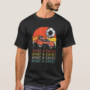Wat een  Retro Rocket Soccer-auto opslaan T-shirt