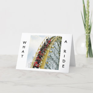 WAT EEN RIT/DEEL HET MET JOU VERBLUFFEND-VERJAARDA KAART