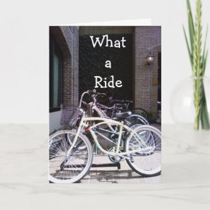 "WAT EEN RITJE", GEFELICITEERD KAART