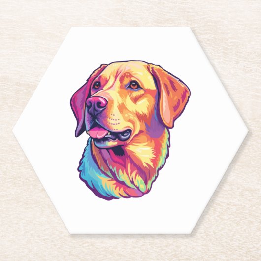 Wat een schattige Labrador Retriever! Kartonnen Onderzetters (Voorkant)