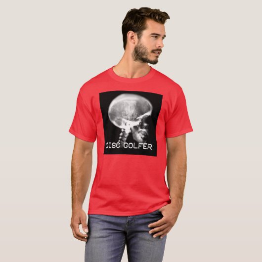 Wat een schijfgolfer denkt t-shirt (Voorkant volledig)