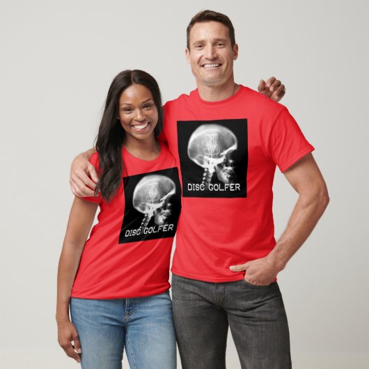 Wat een schijfgolfer denkt t-shirt (Unisex)