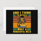 Wat een schitterende lassenlassingcadeau briefkaart (Voorkant / Achterkant)