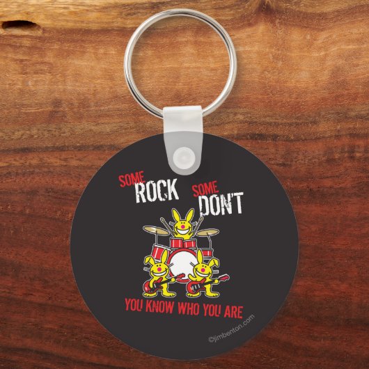 Wat een steen sleutelhanger (Voorkant)