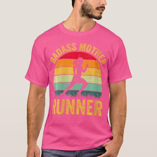 Wat een stoere moeder hardloper ik hardloop t-shirt (Voorkant)