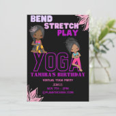 Wat een Stretch Birthday Invitation Kaart (Staand voorkant)
