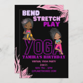 Wat een Stretch Birthday Invitation Kaart (Voorkant / Achterkant)