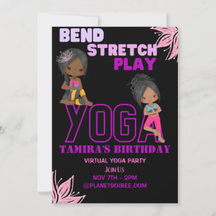 Wat een Stretch Birthday Invitation Kaart