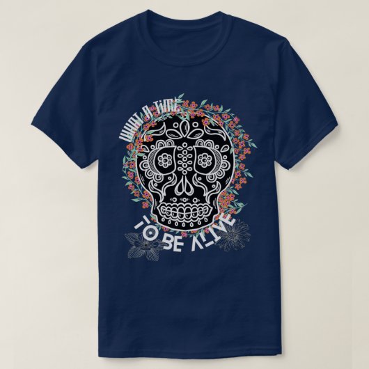 Wat een tijd om de schedelkunst en de lenteslag le t-shirt (Design voorkant)