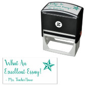 "Wat een uitstekend essay!" Educator Rubber Stamp Zelfinktende Stempel (In situ)
