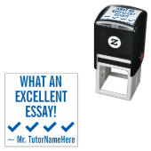 "WAT EEN UITSTEKEND ESSAY!" Het merken Rubberzegel Zelfinktende Stempel (In situ)