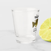 Wat een vangst Vist de Smallmouth Bass Weddenschap Shot Glas (Links)