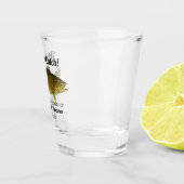 Wat een vangst Vist de Smallmouth Bass Weddenschap Shot Glas (Rechts)