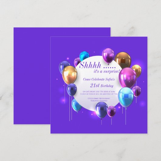 Wat een verrassing! kaart (Voorkant / Achterkant)