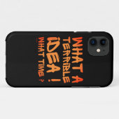 WAT EEN VERSCHRIKKELIJK IDEE, HOE TIJD? Case-Mate iPhone CASE (Achterkant (horizontaal))