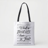 Wat een vriend hebben we in Jezus, Hymne Tote Bag (Voorkant)