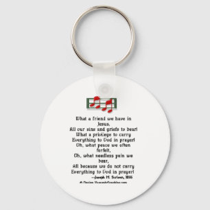 Wat een vriend hebben we in Jezus? Sleutelhanger